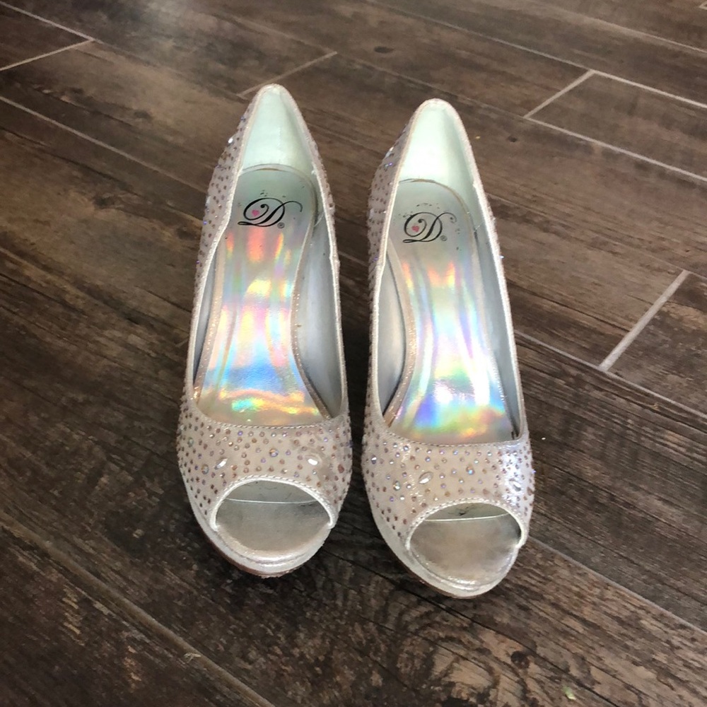 Silver heels